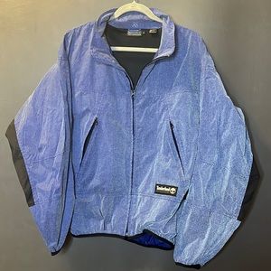 Timberland reflective purple windbreaker zip up
